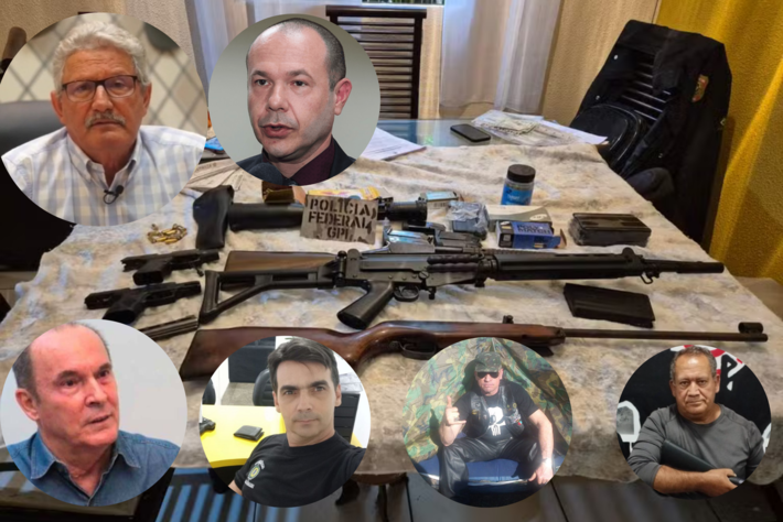 PF identifica grupo criminoso composto por militares autodenomiado 'C4', que matava por encomenta em MT. Fotos: Reproduções