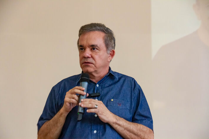Deputado Federal Vander Loubet (PT), durante o PED em Campo Grande (MS). Foto: Tero Queiroz 