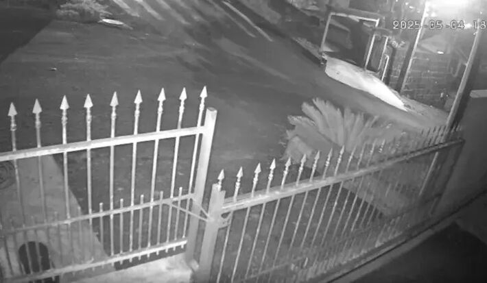 Acidente foi registrado por câmera de segurança