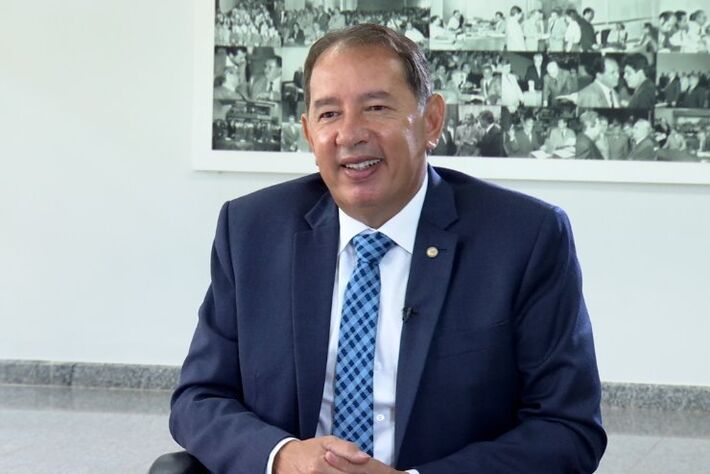 O deputado estadual Gerson Claro, presidente da Assembleia Legislativa de Mato Grosso do Sul (ALEMS). FOTO: TV ALEMS