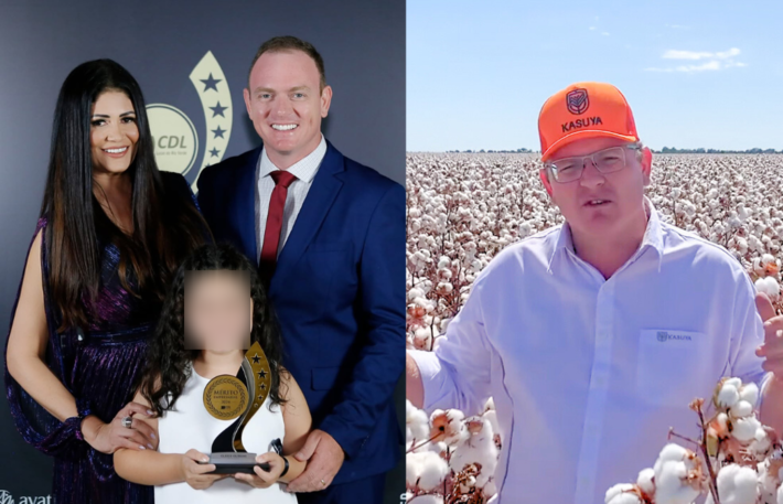 "Gleici era amplamente reconhecida e premiada pelo seu trabalho empresarial na cidade. Sua filha, Maitê, de 7 anos, era considerada por ela uma inspiração. Daniel matou Gleici e deixou a menina em estado grave. Fotos: Redes sociais