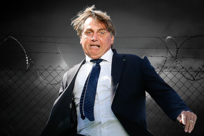 Jair Bolsonaro está prestes à ir para cadeia e já prevê quando.  Foto: Alan Santos/PR | Montagem: MS Notícias