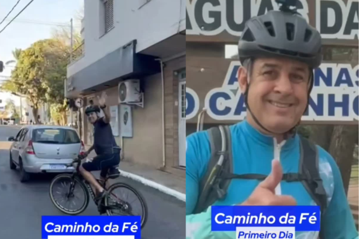 Vereador Beto Avelar faz peregrinação de 300 kn en prol da cura do filho.  