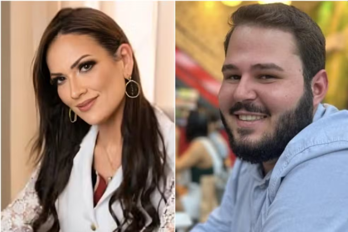 Médica ginecologista Sabrina Iara de Mello e o empresário Gabriel Tacca  Foto: Redes sociais/reprodução