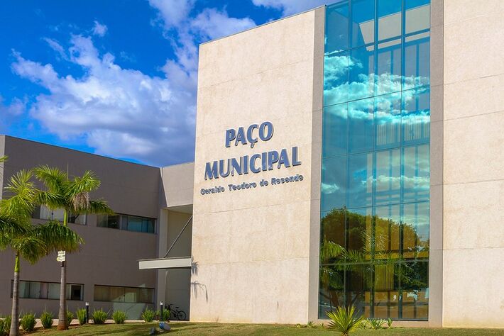 Fachada da prefeitura de Nova Andradina