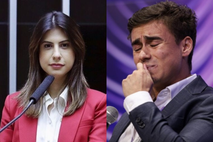 Deputada Camila Jara, de 1,60 m e tratando um câncer é acusada de agredir Nikolas Ferreira.  