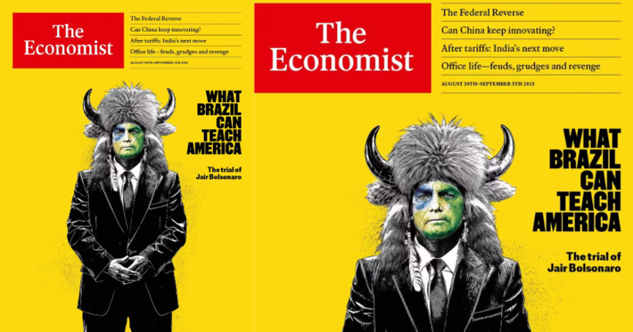 Revista The Economist descreve a condução do processo penal contra Bolsonaro e seus aliados como uma 'fantasia da esquerda americana'.