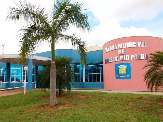 Entrada da Câmara Municipal de Ribas do Rio Pardo