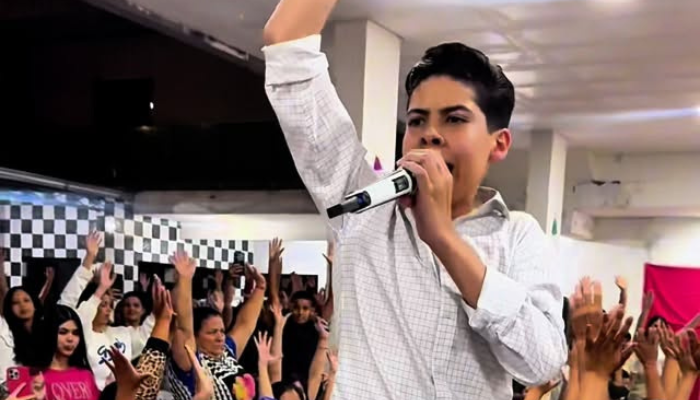 Miguel Oliveira durante culto em Mato Grosso do Sul. Foto: Reprodução