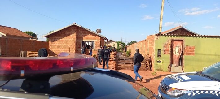 Casa em Três Lagoas onde Lau matou Soleni. Foto: Reprodução