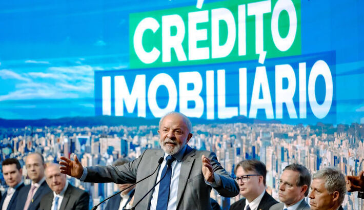 Presidente da República, Luiz Inácio Lula da Silva, durante cerimônia de lançamento de novo modelo de crédito imobiliário. Centro de Convenções Rebouças, São Paulo - SP.     Foto: Ricardo Stuckert / PR