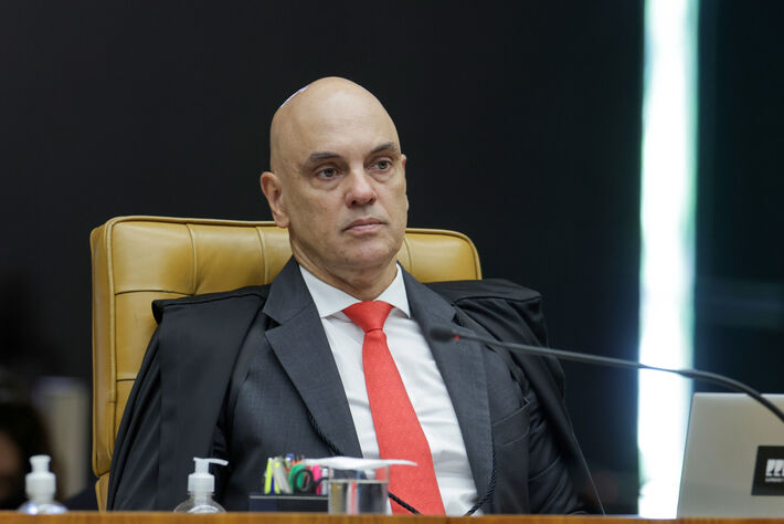 Ministro Alexandre de Moraes na sessão plenária do STF.     Foto: Rosinei Coutinho/STF