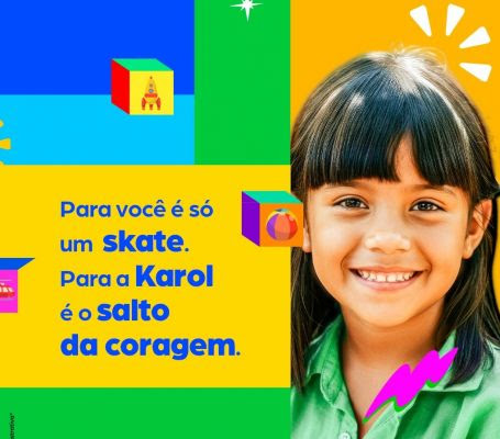 Card de divulgação da campanha de arrecadação de brinquedos do MPT-MS. 