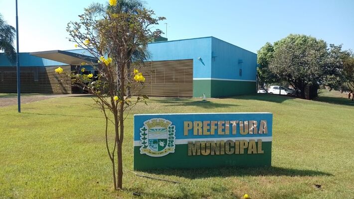 Fachada da prefeitura de Dois Irmãos do Buriti