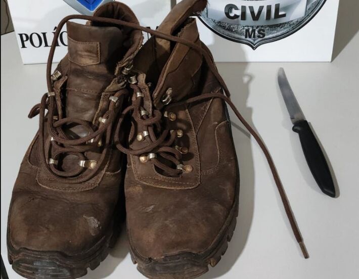 Objetos apreendidos em ação policial