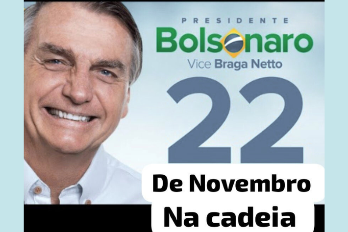 Bolsonaro vira piada nas redes após prisão no dia correspondente ao número das urnas.  