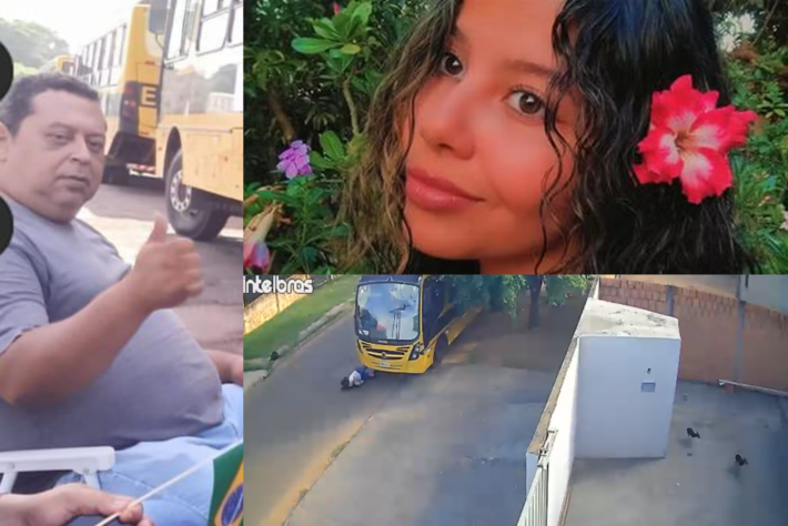 Cleyton matou Letícia atropelada quando ela ia à pé para o estágio. Fotos: Reprodução