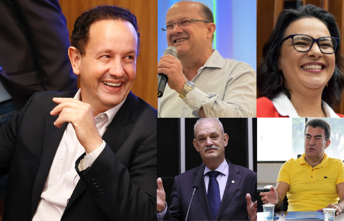 Diversos políticos posicionam douradenses são capazes de oferecer Capital para disputa da cadeira do Executivo Estadual, mas um deles, Waltinho Jr. é um fruto especial da base governista. Fotos: Reproduções 