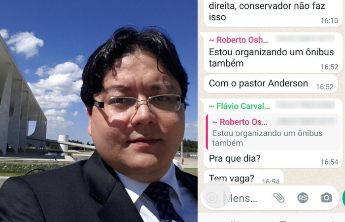 Ex-candidato a governo organizou ônibus para o golpismo em Brasília em defesa da manutenção de Jair Bolsonaro no cargo, mesmo ele não tendo sido eleito. Fotos: Reprodução