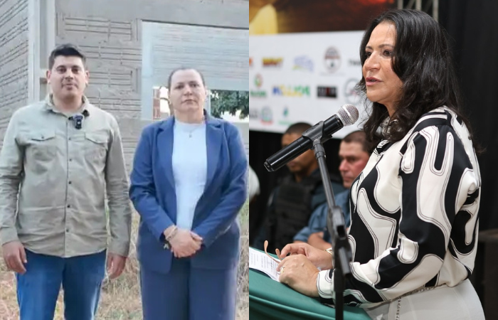 Prefeita Maria Lurdes processa Celso Capovilla, ambos políticos do PL em Caarapó (MS). Fotos: Redes 