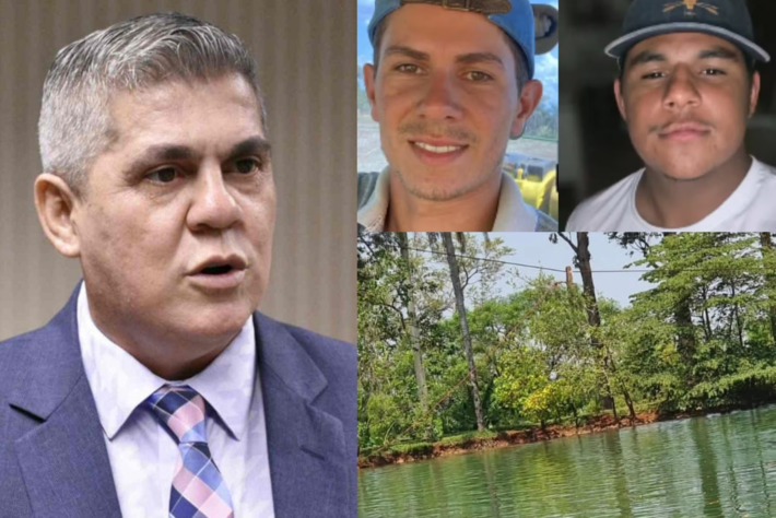 Conselheiro do TCE-MS é dono de chácara em situação ilegal com equipamento de tirolesa que levou dois jovens à morte no domingo (22.fev.26). Foto: Reprodução - MS Notícias