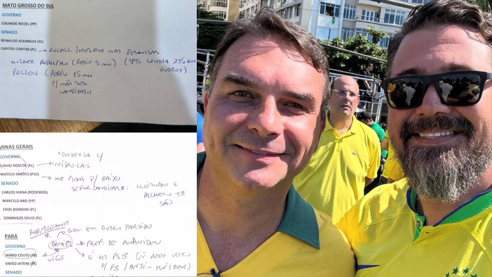 Anotações de Flávio Bolsonaro escancaram face de Pollon, que pediu R$ 15 milhões ao partido para 'não ser candidato'. 