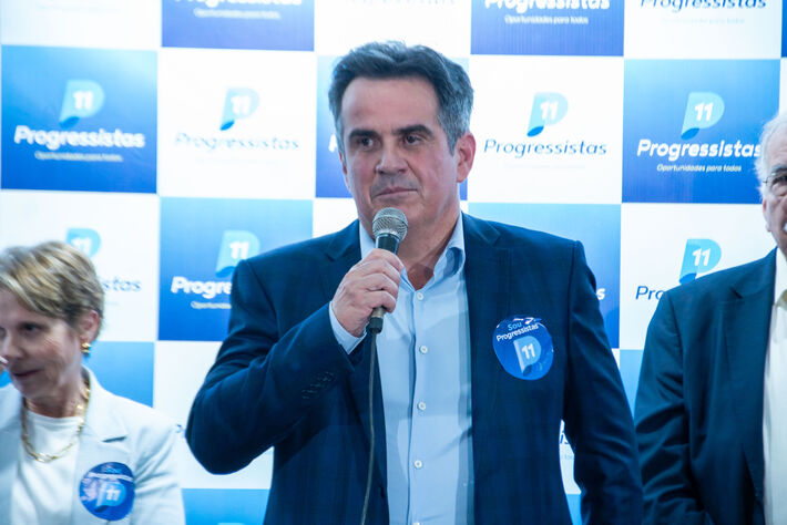 Ciro Nogueira, amigo do criminoso Daniel Vorcaro abasteceu o Banco Master com emendas. Ciro é cacique no PP de Tereza Cristina. Foto: Tero Queiroz 