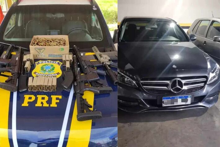 Durante a operação, foram apreendidos veículos, entre eles um Mercedes-Benz, além de aparelhos celulares, computadores e documentos que devem auxiliar no avanço das investigações.