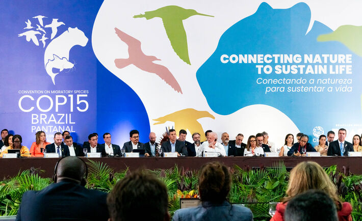 (22.mar.2026) Fernando Aramayo, chanceler da BolÃvia, discursa na COP15. Foto: Tero Queiroz.