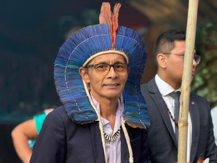 Fernando Souza, liderança indígena do povo Terena, é pré-candidato a deputado estadual em MS. Foto: Reprodução