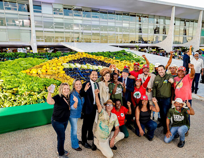 30.06.2026 - Presidente da República, Luiz Inácio Lula da Silva, durante a Cerimônia de Lançamento do Plano Safra da Agricultura Familiar, no Palácio do Planalto, Brasília-DF.