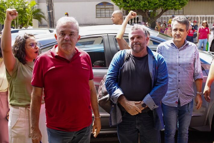 Gleice Jane, Vander Loubet, César Fernando Schiavon Aldrighi e Landmark Rios. Foto: Pedro Roque.