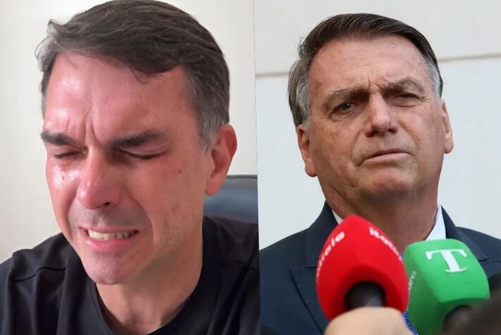 Filho do golpista presidiário Jair Bolsonaro, Flávio não detém autoridade e é um remake do fracasso político do pai. Foto: Reprodução