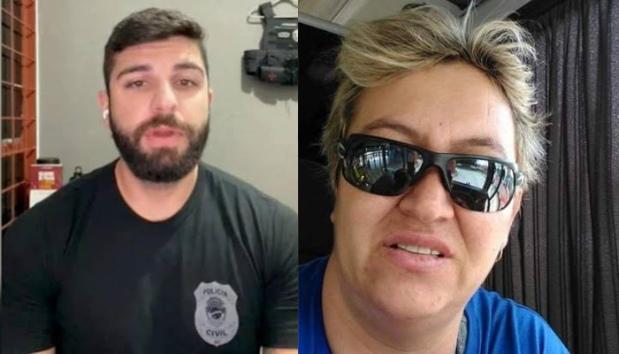 Delegado Caio Macedo, da DHPP, comenta investigação do assassinato de Giovana Castura Werner, em Campo Grande (MS). Fotos: Reprodução