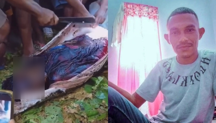 Hasim Lumbessy foi encontrado morto na barriga de uma cobra de sete metros.  