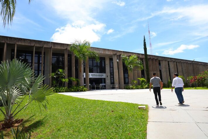 Fachada da Assembleia Legislativa de Mato Grosso do Sul (ALEMS). Foto: Wagner Guimarães 