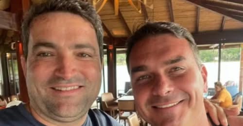 Willer Tomaz e Flávio Bolsonaro.