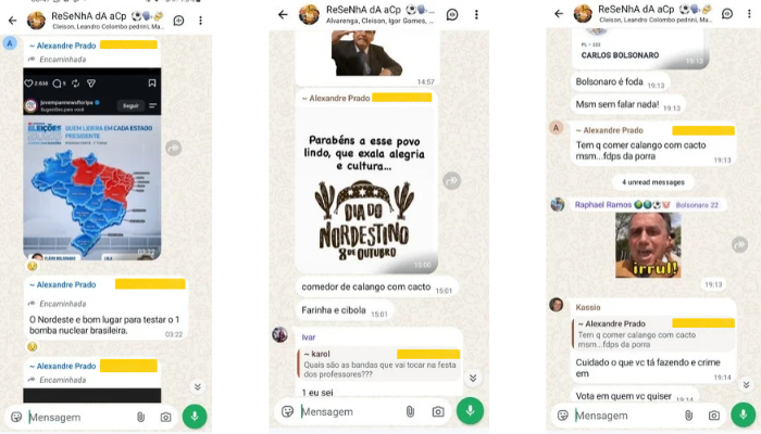 Professor comete xenofobia em grupo com educadores veteranos de MS.