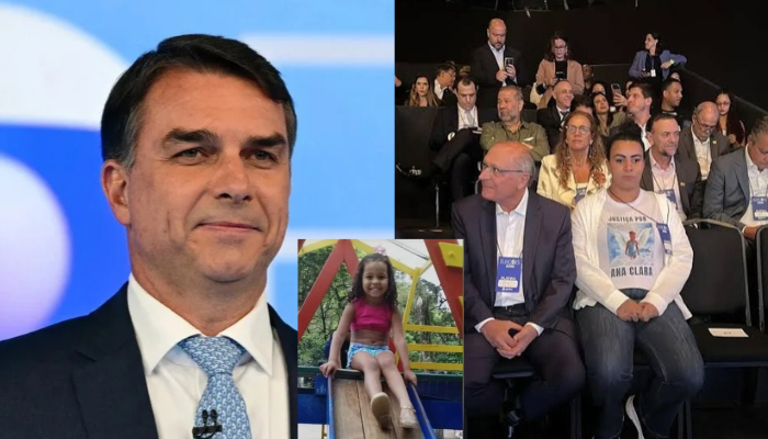Flávio Bolsonaro chama mãe pelo nome da filha morta por PM que ele defendeu. Fotos: Reprodução | Míriam Leitão