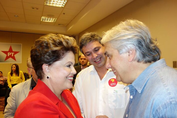  Presidente Dilma Rousseff e senador Delcídio do Amaral ambos do PT<br />Foto: arquivo