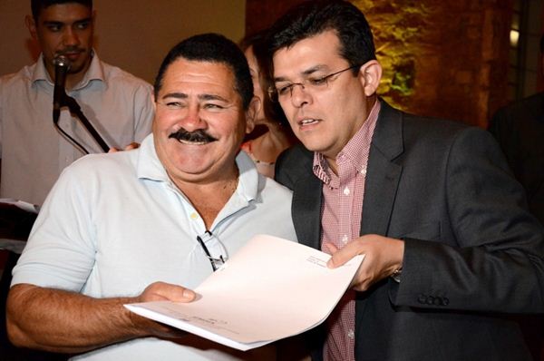 Prefeito de Campo Grande, Gilmar Olarte (PP), durante evento na noite de sexta-feira<br />Foto: Divulgação PMCG