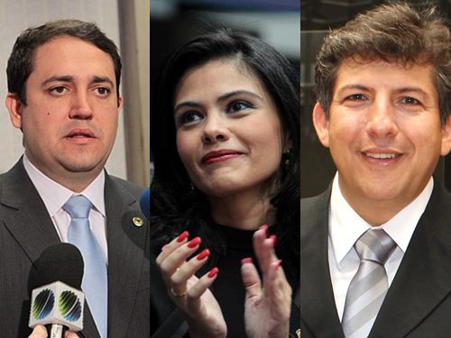 Deputados Márcio Fernandes, Graziele Machado e Lídio Lopes