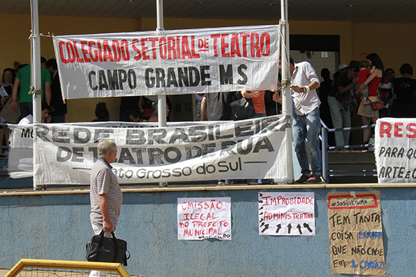 Artistas querem cassação do prefeito Gilmar Olarte/Foto:Wanderson Lara