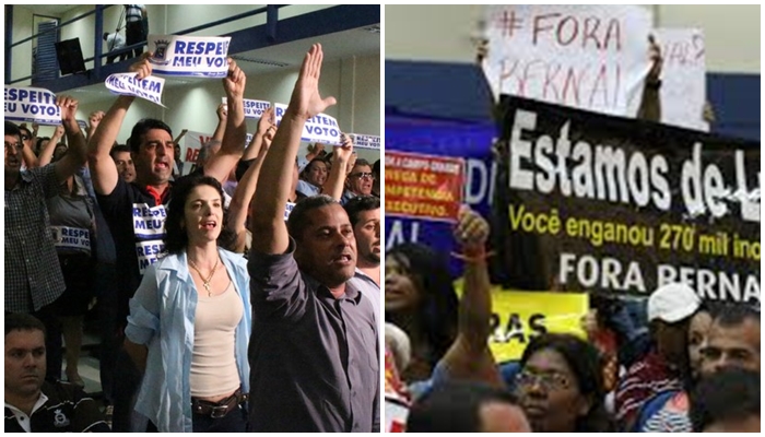 Sessão contou com manifestações prós e contras a cassação.