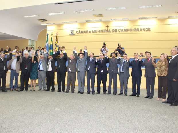 Posse do prefeito Gilmar Olarte.