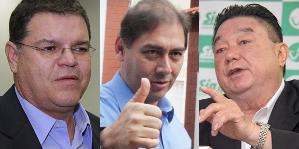 Paulo Pedra, Alcides Bernal e Valdir Shigueiro, definem acordo pela Saúde.