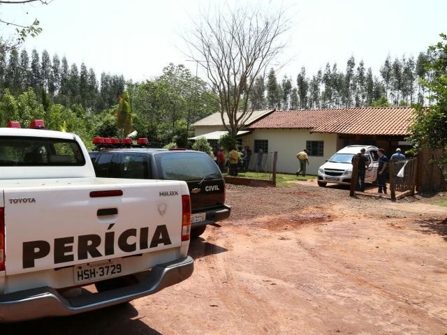 Casa onde os corpos foram encontrados. (Foto: CenarioMS)