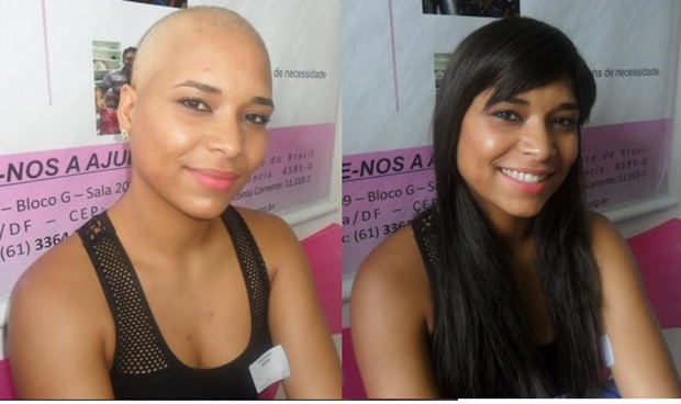 Mulheres aumentam auto-estima com perucas enquanto estão em tratamento (Foto Divulgação)