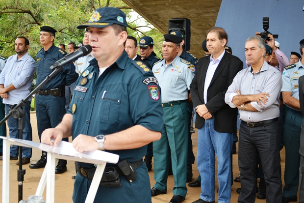Coronel Ovelar explica sobre a operação "Fim de Ano Feliz"/Foto: Divulgação PM