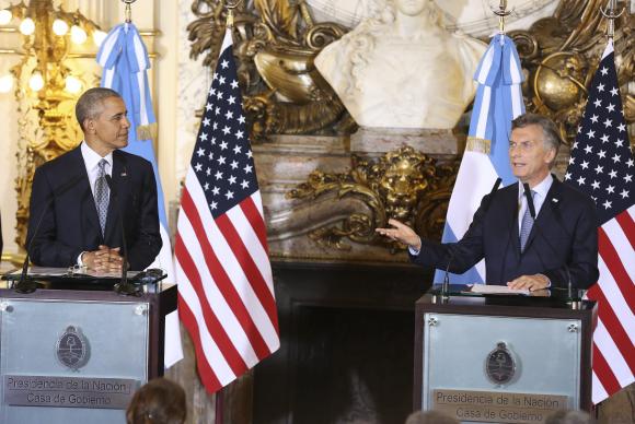 Presidente Barak Obama e presidente Maurício Macri